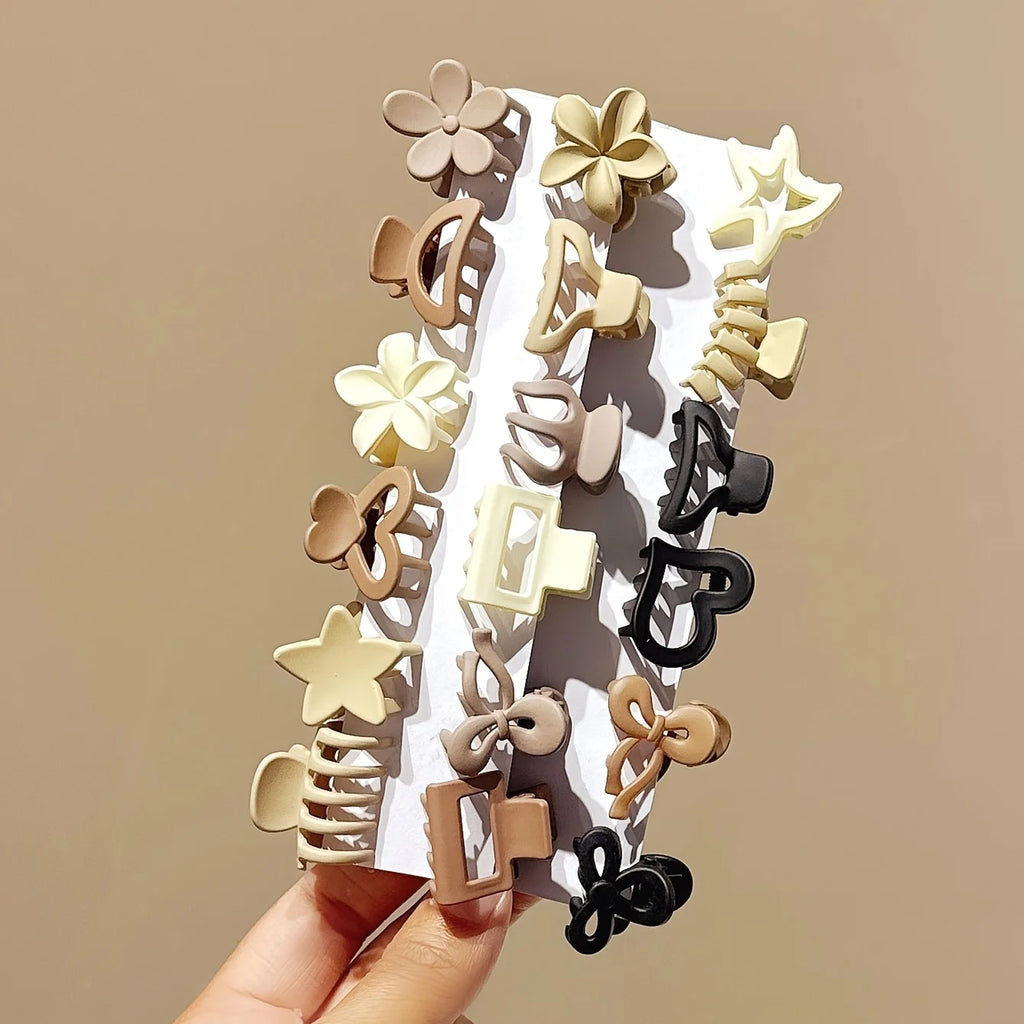 Beige Mixed Pack Small Clips - 5/10/20/30pcs , Cute Girl Accessories - Perfect for Daily Use, Special Occasions, or Travel Gifts